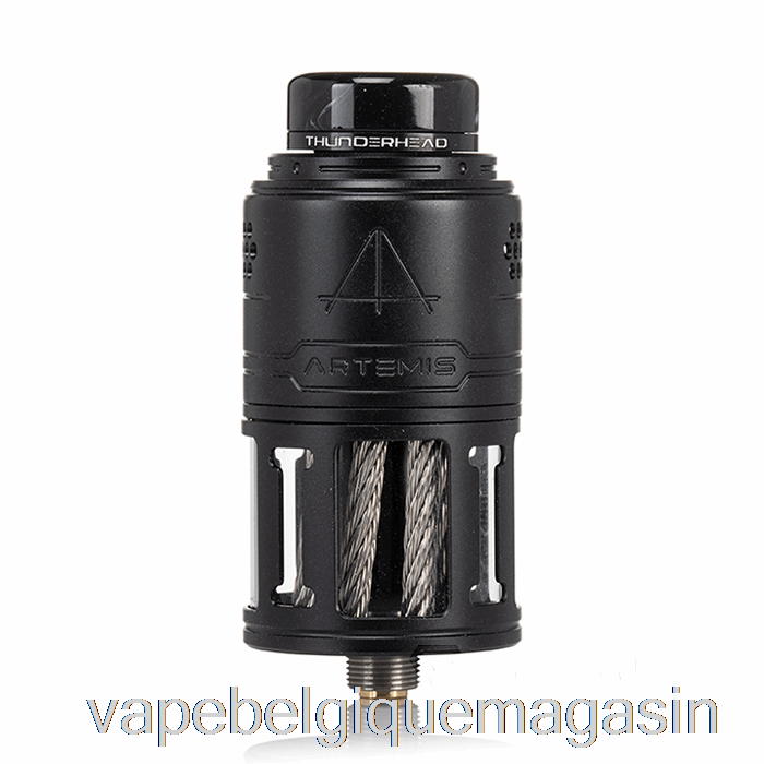 Vape Belgique Créations Thunderhead Artemis V2 Top Coiler 25mm Rdta Noir Mat